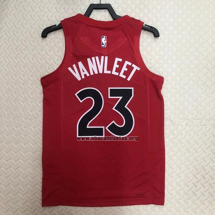 Camiseta Toronto Raptors Fred Vanvleet NO 23 Icon 2022-23 Rojo